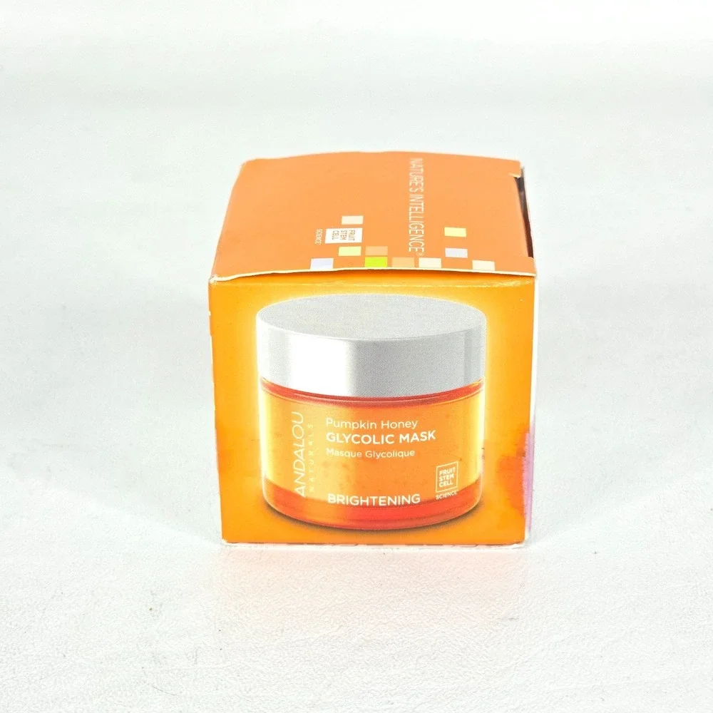 3x Andalou Naturals Pumpkin Honey Glycolic Mask Brightening 1.7oz Vegan Skincare